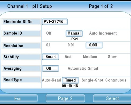 Eutech Instruments Pte Ltd screen design