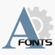 Fonts icon product for shop